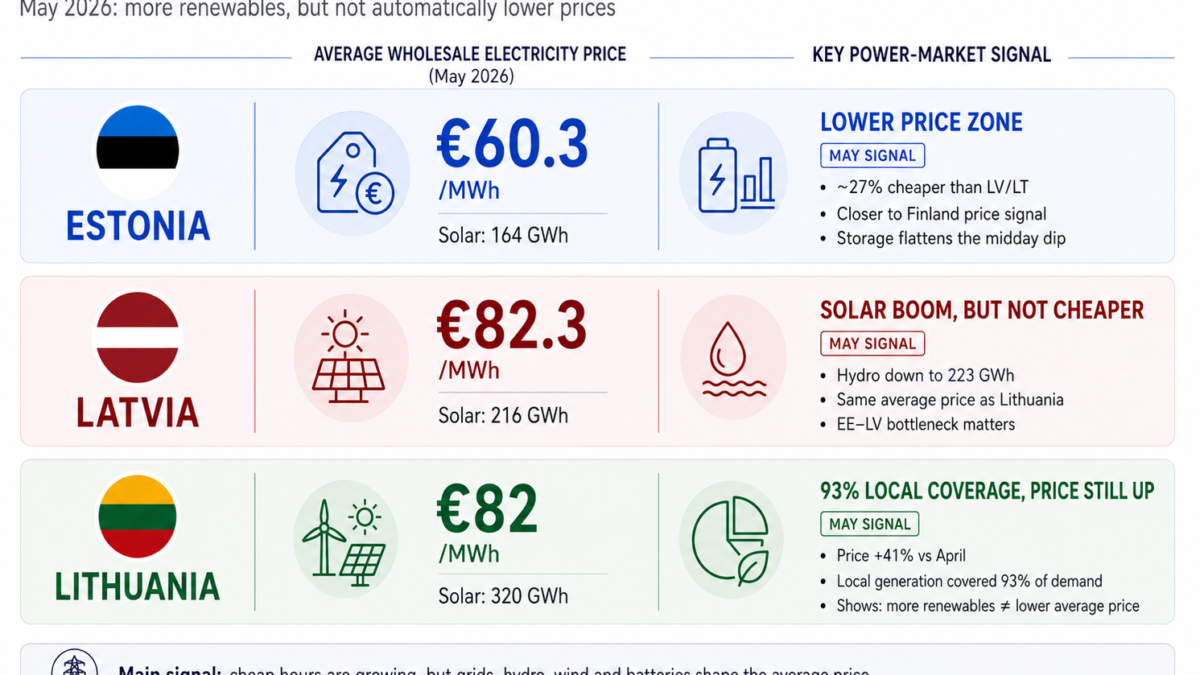 Baltic power is getting greener. Why that does not mean prices simply fall